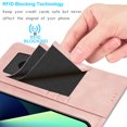 thumbnail image 4 of Tiflook Wallet Case For iPhone 13 Pro (6.1 inch) 2021, Premium Vegan Leather [RFID Blocking] [Detachable Magnetic Removable] Cash ID Credit Card Holder Slots Carrying Flip Cover Strap - Rose Gold, 4 of 7