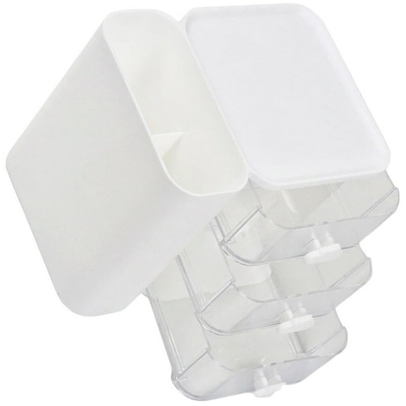 UPOUART 1Pack Small Plastic Storage Drawers Minimalist Design Rectangular Desk Organizer 13.4x11.5x10in