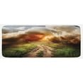 thumbnail image 1 of Nature Kitchen Mat, Dazzling Big Rain Cloud over Earth Path Road Countryside Field Climate Energy Image, Plush Decorative Kitchen Mat with Non Slip Backing, 47" X 19", Multicolor, by Ambesonne, 1 of 1
