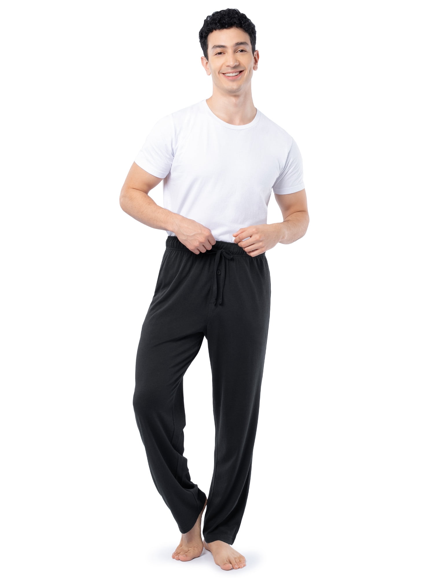 Fruit of the Loom Men's and Big Men's Jersey Knit Pajama Pants, Sizes S-6XL