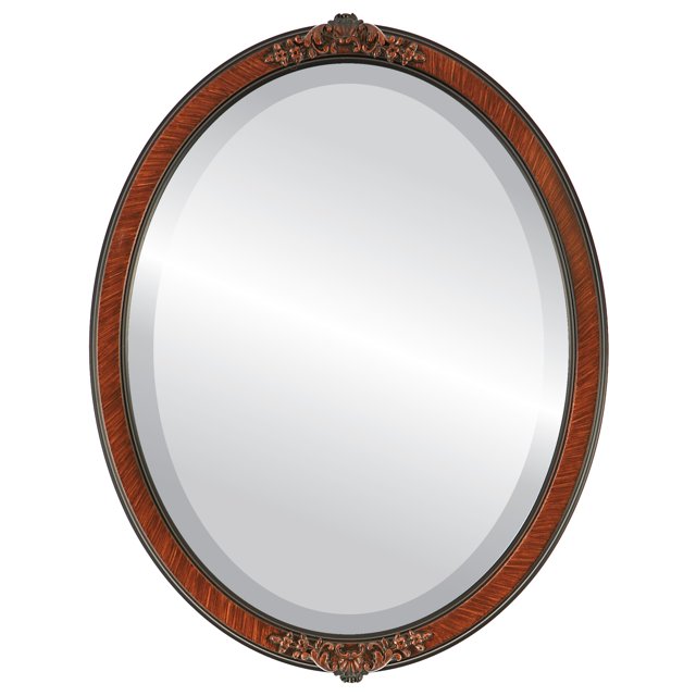 Athena Framed Mirror - Vintage Walnut