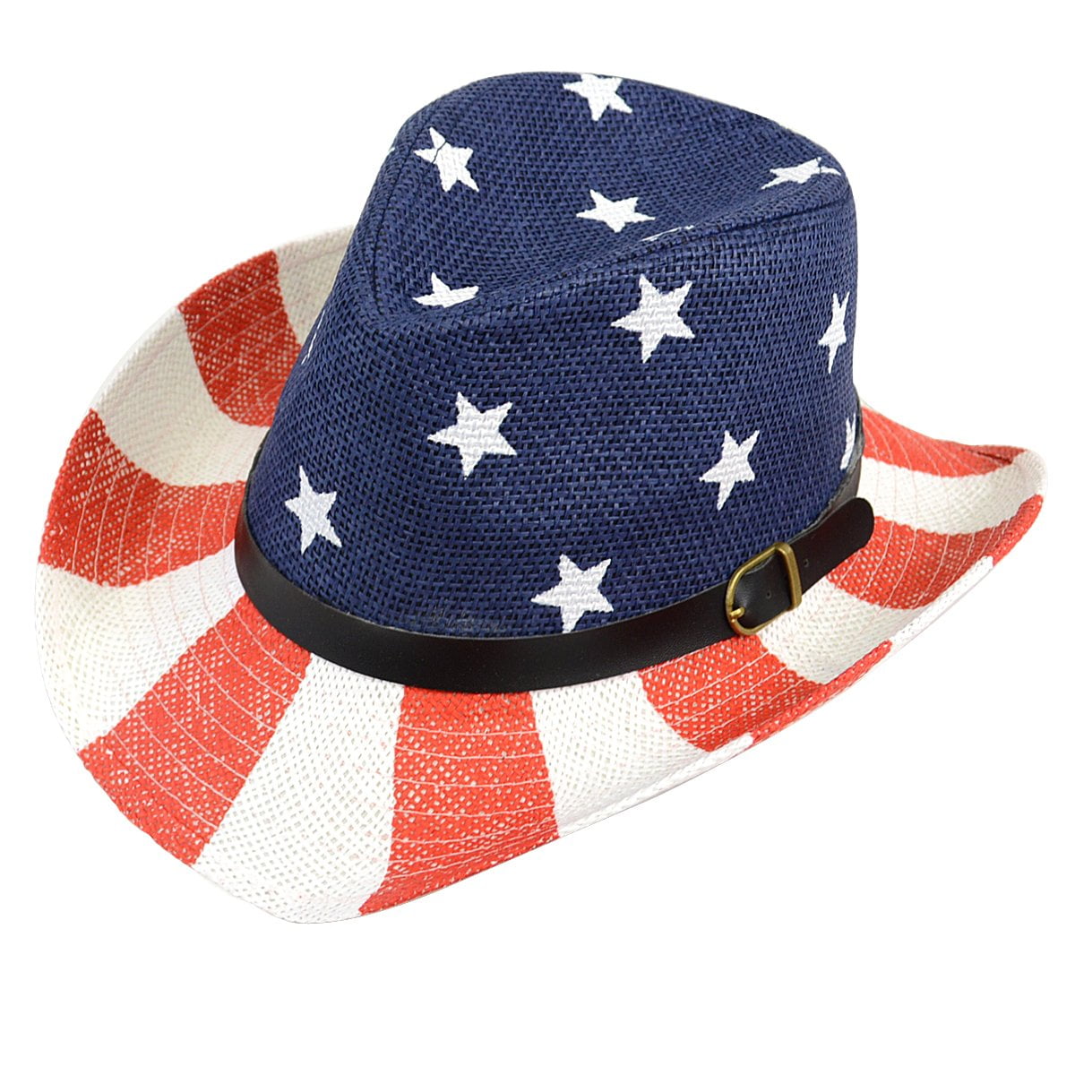 WESTEND Men's 4th of July Fedora Hat with Stars and Stripes-American ...