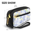 thumbnail image 3 of YFYANG Leather Portable Travel Small Makeup Bag, Multifunctional Storage Bag, Purple Abstract Camouflage Pattern Cosmetic Bag, 3 of 4