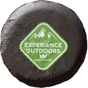 Expedition by Eevelle USA, EXST, Univeral Fit Travel Trailer Truck Jeep Spare Tire Wheel Protector Canvas Cover, Fits 30" Diameter x 9.45" Deep, Black