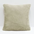thumbnail image 4 of Home Soft Things Faux Fur Throw Pillow Cover 4 Piece Set-Oatmeal - 20" x 20", 4 of 9