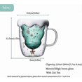 thumbnail image 3 of Cute Mugs Christmas Coffee Mug, Tea Cup, Milk Cup Glasses Double Wall Insulated Glasses Espresso Cup, Best Christmas For Women,men,kid, Office And Per, 3 of 5
