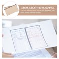 thumbnail image 5 of HINTRMENT 2Pcs Bank Deposit Money Bags With Zipper For Bills Storage Ivory Pu, 5 of 5