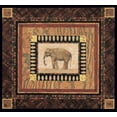 thumbnail image 2 of Gladding, Pamela 28x26 Gold Ornate Wood Framed with Double Matting Museum Art Print Titled - Elephant, 2 of 4