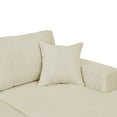 thumbnail image 6 of Miekor Furniture 3 - Piece Corduroy Double-Chaise Sectional 57574, 6 of 8