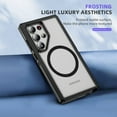thumbnail image 7 of Dteck Magnetic Case for Samsung Galaxy S25 Ultra Compatible with Magsafe Dual Layer TPU+PC Military-Grade Protection Shockproof Rugged Protective Hybrid Cover for Galaxy S25 Ultra,Clear+Black, 7 of 7