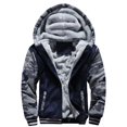 thumbnail image 3 of 2022 Nuevas sudaderas con capucha para hombre, de invierno, gruesas y cálidas, con forro polar y cremallera, abrigo con capucha para hombre, ropa deportiva, ropa de calle para hombre, chándal, sudader, 3 of 5