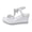 White, variant on Women's High Heel Wedge Sandals Rhinestone Platform Fashionable Butterfly Decor Cute Women Slides Thick Soled Open Toe T Strap Thongs Shoes with Transparent Elastic Strap Boho Summer Beach