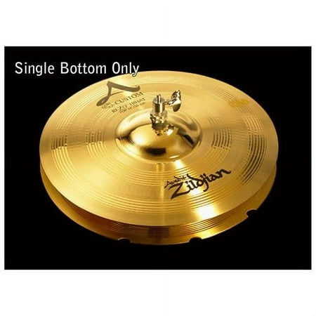 Zildjian 20802 14" Custom Rezo Hi Hat Bottom Drumset Cymbal With Mid Pitch New