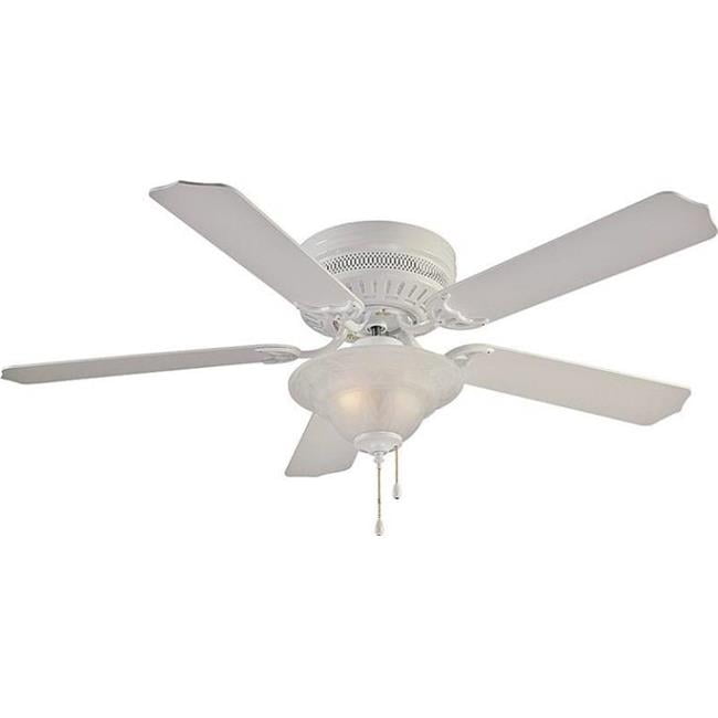 52In White 2Light Hugger Ceiling Fan