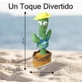 thumbnail image 4 of Cactus Bailarin, Cactus Parlante Que Habla y Repite lo Que Dices, Cactus con 120 Canciones, Juguete con Sonido, Peluche para Niños y Niñas Divertido y Educativo, 4 of 5