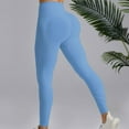 thumbnail image 5 of Kvture Women Seamless Impact Leggings Scrunch Workout Leggings Medium Waist Tummy Control Butt Lifting Gym Yoga Pants Blue S, 5 of 8