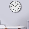 thumbnail image 3 of MesaSe Wall Clock Minimalist Japanese Design Large Wall Clock Silent Sweep Mechanism Kitchen Clock White &, 3 of 4