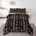 thumbnail image 2 of jejeloiu Rustic Farmhouse Hunting Queen Comforter Set Kids,Vintage Aztec Geometric Bedding Comforter Set For Men,Reversible,3-Piece, 2 of 8