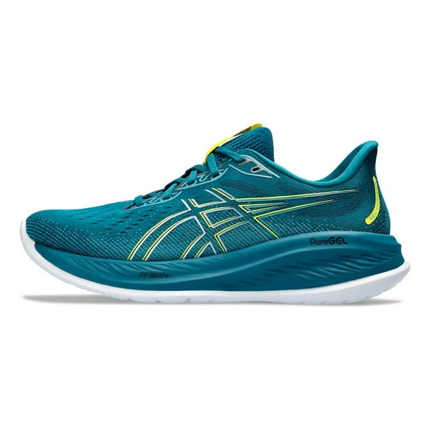 Tenis Asics Cumulus 26 Hombre 1011B792 400 verde 28.5