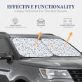 thumbnail image 3 of Goofa Dock Rudder Pattern 2 Piece Car Windshield Sun Shade Foldable | Front Windshield Shade for Sun, Heat and UV Rays | Sunshade for Car Front Window-Medium, 3 of 7