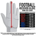 thumbnail image 3 of Franklin Sports Youth Football Receiver Gloves - Shoktak Youth Gloves - Kids Football Gloves - High Grip Football Gloves - Red - Youth Large, 3 of 3