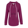 thumbnail image 4 of ICHUANYI Clearance Women's Fashion Printed Pocket Long Sleeve Blouse Casual Tops Sweatershirt Button Hoodies ICHUANYI "ICHUANYI", 4 of 6