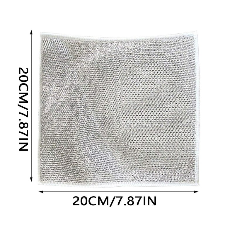 Multipurpose Wire Dishwashing Rags For Wet And Dry Cleaner Dish Cloths  Stainless Steel Scourers Cleaners Reusable Kitchen Scourer Cloth Cleaning  Cloths For Kitchen 