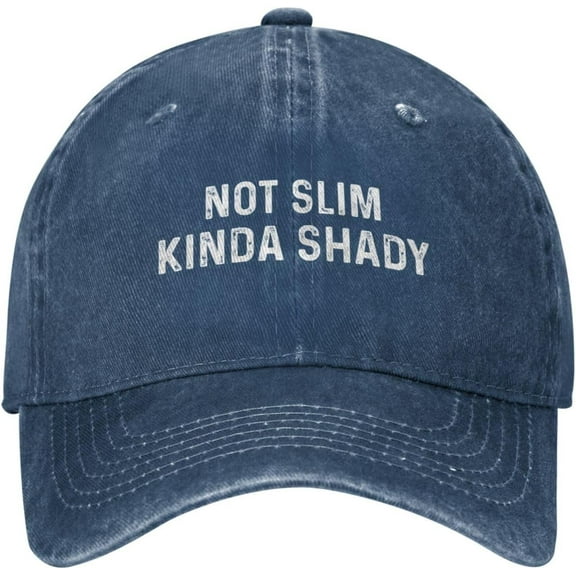Funny Hat Not Slim Kinda Shady Hat for Men Baseball Cap with Design Hats