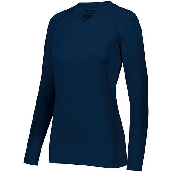 High Five M Girls TruHit Long Sleeve Jersey NAVY 342213