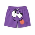 thumbnail image 3 of Pantalones cortos de bolsillo para niños con cordón elástico estampado casual traje de baño pantalones de cinco puntos, 3 of 8