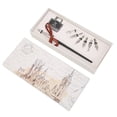 thumbnail image 1 of Juego de Bolígrafos de Caligrafía Bling Bling Flores Retro Duradero Antideslizante Plata, 1 of 12