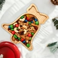 thumbnail image 2 of Yhmxh Christmas Serving Platters Christmas Tree and Snowman Shaped Wood Trays Winter Bamboo Charcuterie Boards Decorative Wood Snack Dish Plates for Xmas Holiday Housewarming Presents, 2 of 7