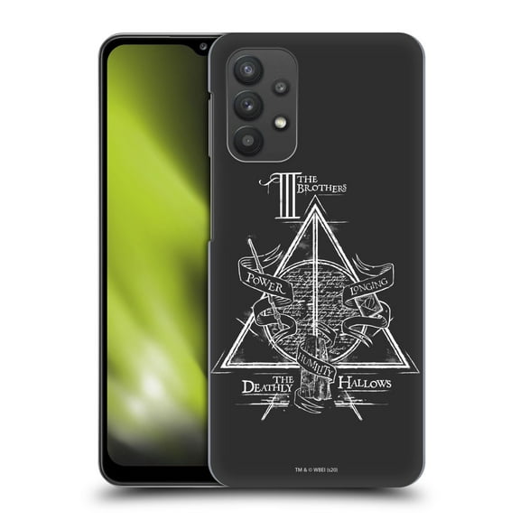 Head Case Designs Officially Licensed Harry Potter Deathly Hallows XIV Triangle Symbol Hard Back Case Compatible with Samsung Galaxy A32 5G / M32 5G (2021)