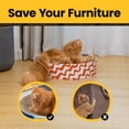 thumbnail image 3 of Bloc de rascar Cat Scratcher Cardboard Conlun 2 en 1 ovalado para gatos, 3 of 9