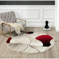 thumbnail image 2 of MDA Home Rhodes Gray/Multi-Color Polypropylene Area Rug - 5'2'' Round, 2 of 2