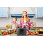 Courant CSC-2524K 2.5qt Round Slow Cooker Mat Blak