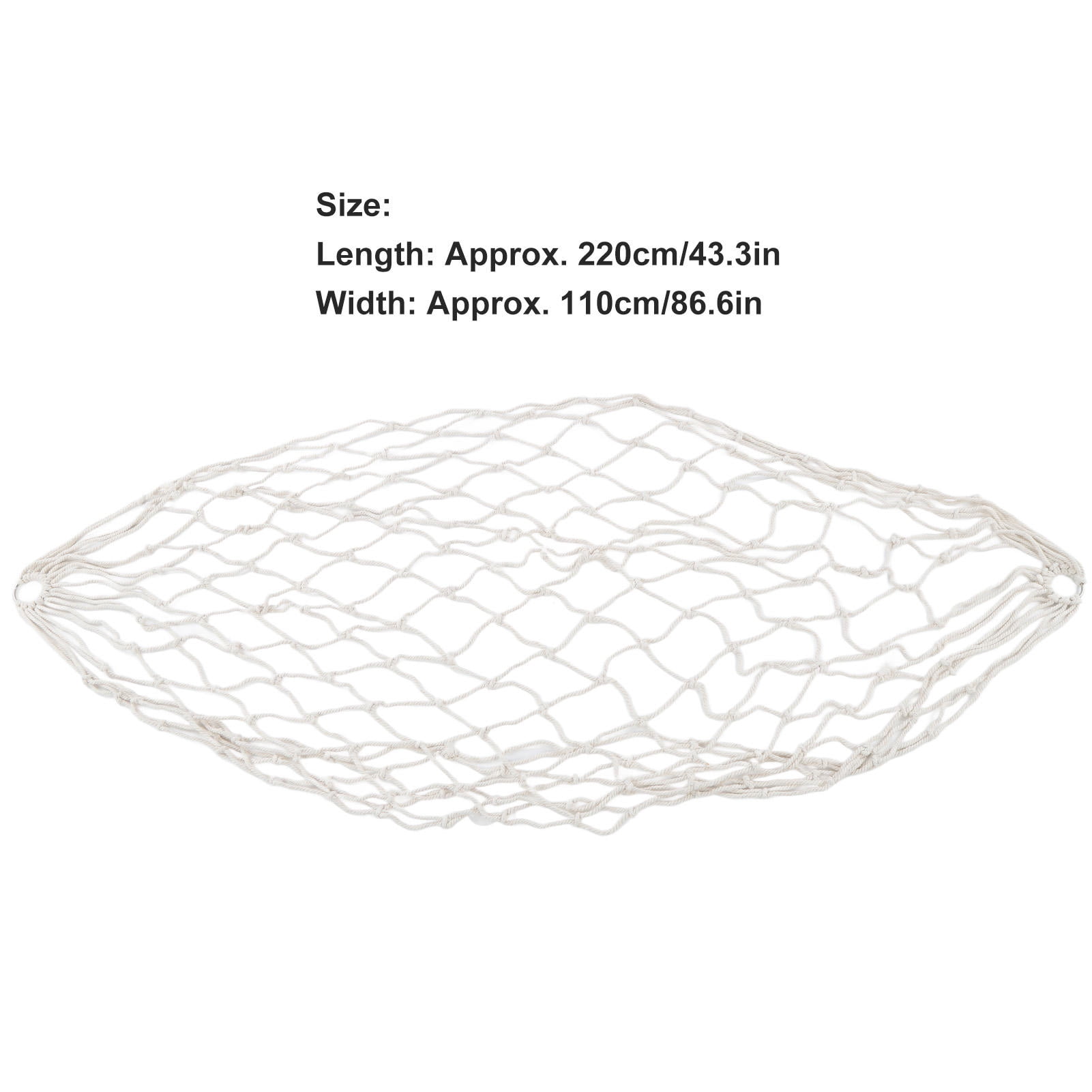 Rupoun Cotton Rope Mesh Hammock – 264.6lb Capacity, Lightweight & Portable, Ideal for Camping, Patio & Travel