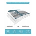 thumbnail image 4 of Quilts Queen Size Bedding Set, Nautical Anchor Reversible Summer Quilt 3 Pieces, Ocean Grey Blue Stripes Simple Lines Lightweight Bedspreads Coverlets with 2 Pillow Shams for All Seasons, 4 of 5
