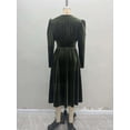 thumbnail image 5 of Vintage Dress with Puff Shoulders (S, Green), 5 of 5