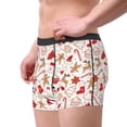 thumbnail image 2 of Yiaed Gingerbread Holiday Sweets Print Men's Soft Cotton Boxer Shorts Breathable Boxers Underwear Moisture-Wicking Underwear Stretch Boxer Briefs for Man-Medium, 2 of 5