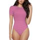 thumbnail image 1 of Fotbe Pink Gingham Body de Mujer con Cuello Redondo y Mangas Cortas, Sin Mangas Ajustado, Suave, Cómodo y Básico-XX-Large, 1 of 7