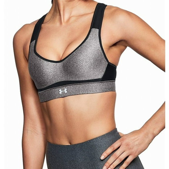 under armour women's twist print warp knit high-impact running sports bra