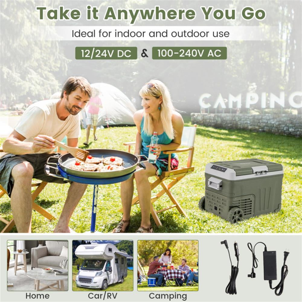 Topcobe 12 Volt Car Refrigerator Portable Car Fridge with Adjustable Range-35L, Outdoor Camping Equipment for Travel, Picnic, Party