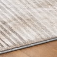 thumbnail image 5 of Addison Rugs Dream Shag Premium Machine Washable Transitional Stripes Gray Runner Rug, 2'3" x 7'6", 5 of 8