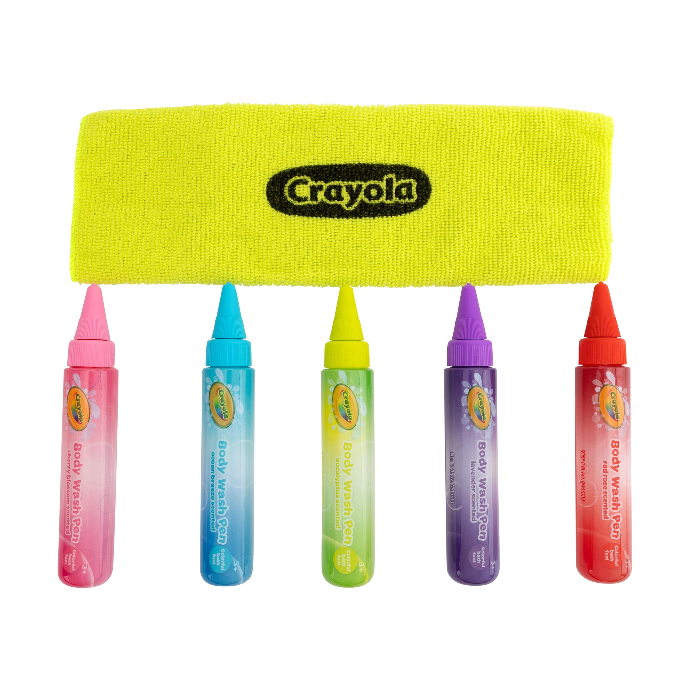 Crayola Body Wash Pen Set, 6 Pieces, 5oz