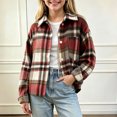 thumbnail image 6 of BLVB Kids Toddler Little Boys Girls Baby Long Sleeve Button down Plaid Shirt Lapel Shacket Jackets Fall Outfits(Multicolor AA3,1-2Years), 6 of 6