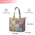 thumbnail image 4 of Multicolor Ethnic Floral Pattern Travel Tote Bags for Women Carry On,Large Weekender Bags for Women Travel,Multi Functional Duffle Bag for Work,Shopping,Sports, 4 of 5
