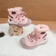 thumbnail image 2 of Miluxas Kids Snow Boots Girls Winter Warm Waterproof Outdoor Slip Resistant Cold Weather Girls' Casual Shoes (Toddler/Little Kid/Big Kid) Pink 4 M(37), 2 of 8