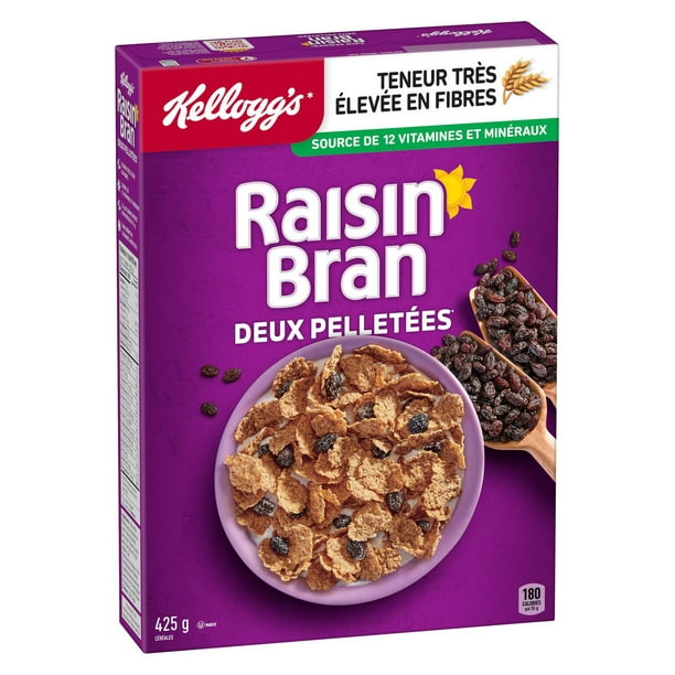 Kellogg's Two Scoops Raisin Bran Cereal 425g, 425g