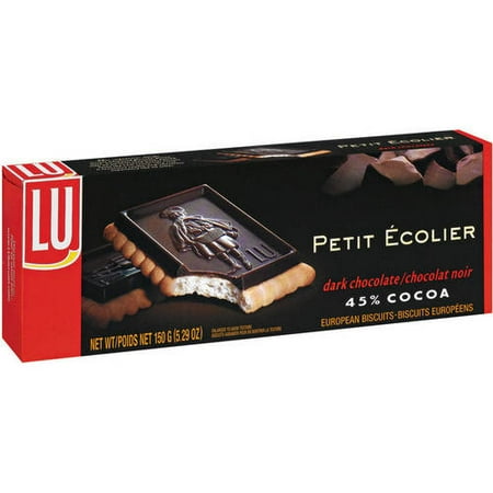 - (4 Pack) LU Biscuits Dark Chocolate Petit Ecolier, 5.29 oz